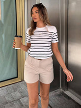Women Striped Casual Versatile T-Shirt